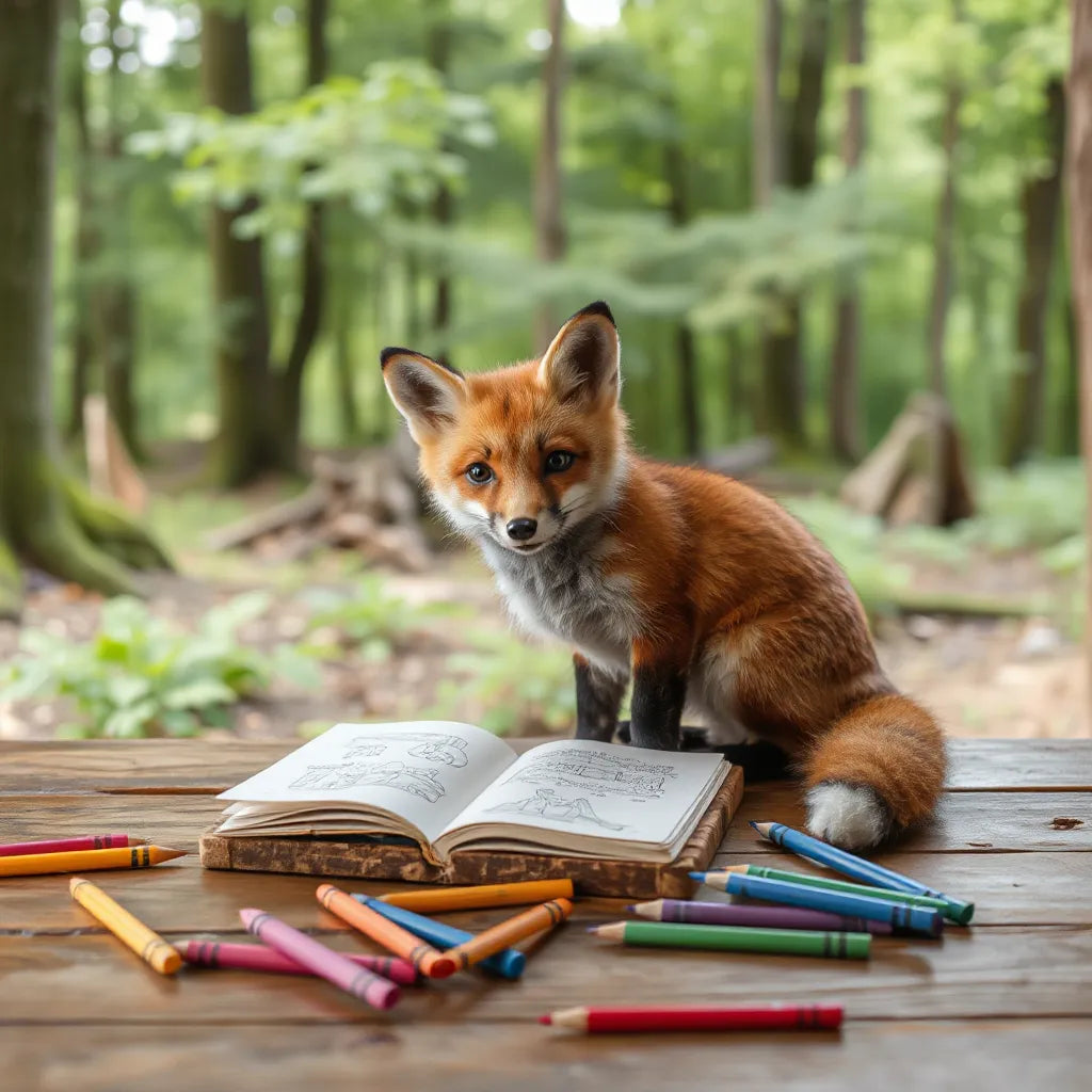 Basil the Fox Coloring Book for Kids: Fun Pages