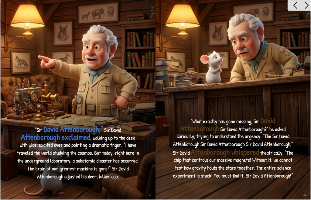 Detective Basil the Fox and assistant Pip investigate the mystery of the missing code in the Swiss Alps with a quantum microchip and Toblerone clues