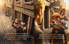 Detective Basil the Fox and Pip the mouse investigating the Mystery of the Golden Hairspray in New York City skyscraper