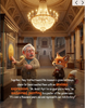 Detective Basil the Fox investigating the mystery of the missing Trevi Fountain Coin in a grand museum setting