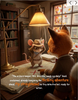 Basil the Fox detective agency scene with faded map and orchard mystery illustration