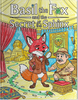 Free Basil the Fox interactive coloring book PDF featuring detective Basil in red bow tie on Egyptian adventure