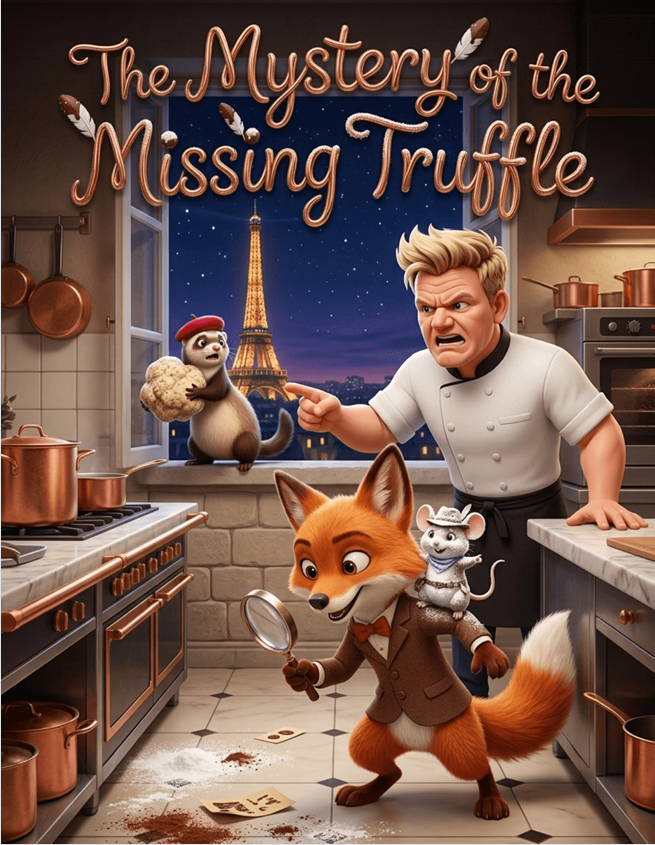 Chef Gordon Ramsay and detective Basil the Fox investigate the theft of the Grand Imperial White Truffle near the Eiffel Tower in Paris.