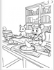 Free Basil the Fox interactive coloring book page featuring detective Basil in a red bow tie on an Egyptian adventure