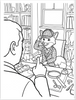 Free Basil the Fox interactive coloring book cover with Basil in red bow tie and Pip in Egyptian desert